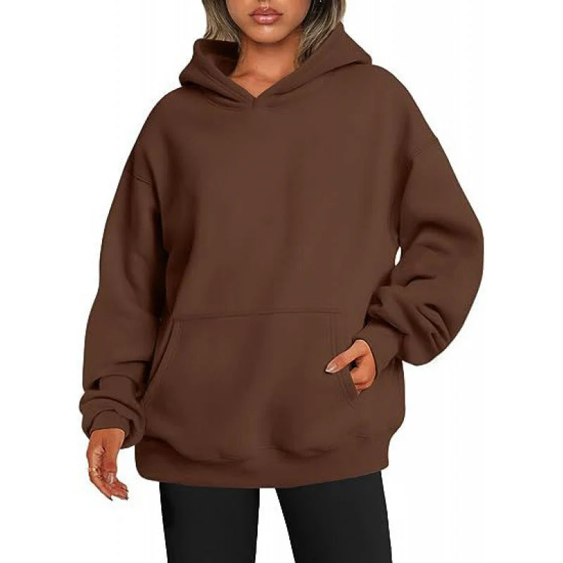 Basic Thick Solid Color Pullover Hoodie - Image 12