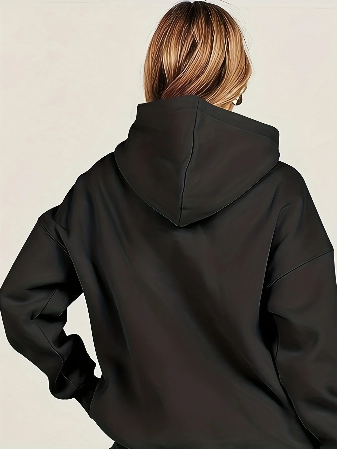 Basic Thick Solid Color Pullover Hoodie - Image 13