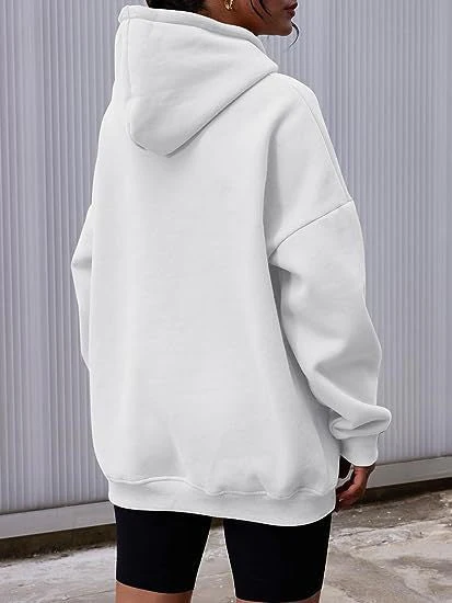Basic Thick Solid Color Pullover Hoodie - Image 4
